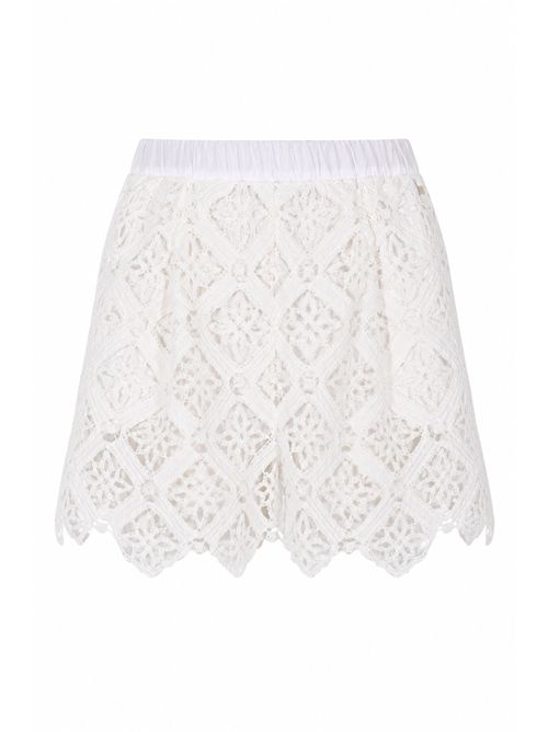 Shorts in crochet di cotone Herno | PT000251D 132951100